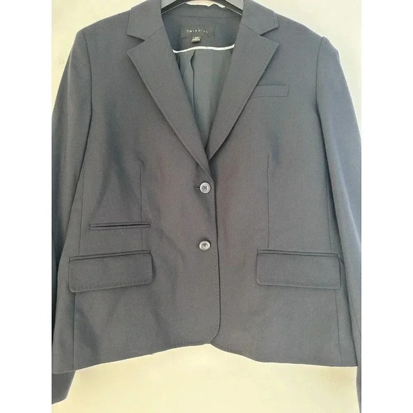 Twin Hill Catherine Wool Blend Corporate Uniform Airline Suit Jacket 16R Navy - Picture 6 of 10